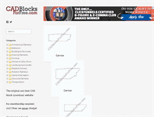 Tablet Screenshot of cadblocksforfree.com